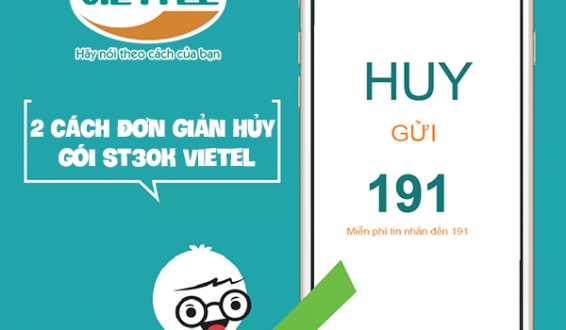 Cách hủy gói ST30K