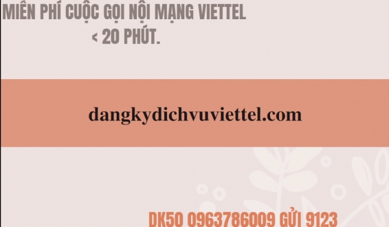 Gọi thoải mái chỉ 50k/tháng