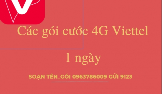 Các gói cước 4G Viettel giá rẻ theo ngày chỉ từ 2k, 5k, 10k